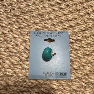 Belk's Silverworks Sterling & Turquoise Bracelet Bead - NWT